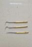 蔡大頭304不銹鋼牙簽掏剔牙塞牙神器口腔清潔護(hù)理工具套裝金屬牙縫鉤針 黃銅款 3件套+筒裝 曬單實(shí)拍圖