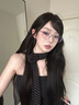 啄木鳥（TUCANO）韓系玫瑰花黑色波點(diǎn)長條絲巾女2025新款感系脖飄帶圍巾女發(fā)帶時(shí)尚 黑色波點(diǎn) 【可拆卸玫瑰花】 曬單實(shí)拍圖