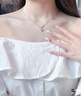 唯一（Winy）一克拉莫桑鉆純銀項(xiàng)鏈女2025新款吊墜生日七夕情人節(jié)禮物送女友 曬單實(shí)拍圖