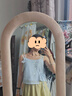 清水溪漢初柿柿如藝 清水溪漢初國風(fēng)漢服唐褙子牛仔套裝改良漢元素日常百搭 淺天藍吊帶 準現貨 S 曬單實(shí)拍圖