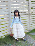 女童裙子套裝春秋2025新款兒童春裝學院風穿搭小女孩韓系甜美衣服 上衣+裙子【套裝】 120 曬單實拍圖