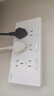 國際電工明裝拓展插座轉換插座86型118型通用轉換器大功率廚房擴展插座 明裝21孔-灰（帶指示燈） 曬單實(shí)拍圖