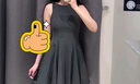 UR2025夏季新款女裝格雷系蝴蝶結(jié)裝飾無袖連衣裙UWG750079 深灰 L 曬單實拍圖