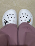 卡駱馳（CROCS）貝雅云彩女士洞洞鞋戶(hù)外休閑鞋|208186 白色-100(含智必星) 36 (230mm) 37 曬單實(shí)拍圖