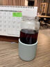 北鼎（Buydeem）茶水分離玻璃水杯高顏值車載便攜隨手杯辦公室泡茶杯淺衫綠470ml 曬單實(shí)拍圖