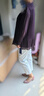 逸陽(yáng)逸陽(yáng)復古毛邊直筒牛仔褲女2025夏季新款薄款顯瘦八分煙管褲子 白色 29 曬單實(shí)拍圖