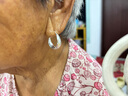 YRYES999純銀耳環(huán)老人銀耳環(huán)老奶奶中年人足銀耳釘女防過敏送媽媽耳飾 純銀龍鳳耳環(huán)(帶證書) 3.83g 曬單實拍圖