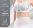 奶糖派空氣杯大胸顯小無鋼圈軟支撐透氣兔耳杯文胸?zé)o痕內(nèi)衣胸罩送女友 凈水灰 M 2【75D-E，80C-D】 曬單實(shí)拍圖