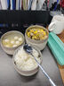 歐樂多（Olodo）德國保溫飯盒316不銹鋼保溫盒桶學(xué)生上班便攜1.5L餐盒微波爐加熱 【典雅白】304餐盒+316餐具+提袋 曬單實(shí)拍圖