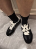 安踏TT鞋丨王一博同款德訓(xùn)鞋男女情侶款秋季休閑板鞋運(yùn)動(dòng)鞋七夕禮物 【男款TT】基礎(chǔ)黑/象牙白-2 42 （建議拍大半碼） 曬單實(shí)拍圖
