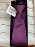 恒源祥領(lǐng)帶紫色男正裝拉鏈式高端商務(wù)婚禮免打結男士西裝條紋正裝上班潮 紫色暗紋[拉鏈款] 曬單實(shí)拍圖
