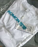 羅蒙（ROMON）2件裝純棉短袖t恤春夏圓領(lǐng)休閑百搭純色打底短袖男T02白黑XL 曬單實(shí)拍圖