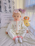 迪士尼（Disney）嬰兒衣服春秋冬新款連體衣棉保暖六個月寶寶秋裝女寶夾棉睡衣秋 草莓公主 73cm 曬單實拍圖