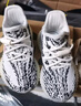 阿迪達斯Yeezy350V2INFANTS小斑馬椰子童鞋HP6588兒童嬰童鞋26 曬單實拍圖