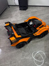 Geleeo兒童電動(dòng)汽車(chē)蘭博基尼玩具車(chē)遙控車(chē)可坐人男孩女孩寶寶1-3-6周歲 熔巖橙【皮座+早教搖擺+全功能】 四輪四驅生日禮物 曬單實(shí)拍圖