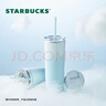 星巴克（Starbucks）藍(lán)色漸變款不銹鋼吸管杯薯?xiàng)l杯473ml杯保溫保冷杯七夕禮物 曬單實(shí)拍圖