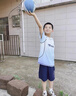 McTicco兒童速干運(yùn)動(dòng)套裝男童夏季冰絲羽毛球籃球服大童冰感透氣跑步短袖 17097漸變藍(lán)【冰絲速干】 160 160cm 曬單實(shí)拍圖