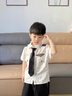G.DUCKKIDS小黃鴨童裝男童夏季套裝新款兒童機(jī)長(zhǎng)衣服男寶寶飛行員服裝兩件套 機(jī)長(zhǎng)短袖套裝 90 尺碼1~2歲【 80-90cm】 曬單實(shí)拍圖