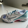 美津濃（MIZUNO）羽毛球鞋男女鷹爪NEO系列3代 WAVE CLAW 3代防滑耐磨運動(dòng)鞋 鷹爪CLAW 3代 白藍【爆款回歸】 38 (240mm) 曬單實(shí)拍圖