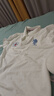 AU. ASPOLO保羅衫短袖t恤男夏季絲光棉翻領(lǐng)刺繡T恤衫男裝商務(wù)休閑半袖體恤衫 白色 L 曬單實拍圖