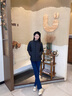 波司登（BOSIDENG）25年新款短款輕薄羽絨服女90絨戶外野營登山旅游外套B250131006 黑色8056-25-經(jīng)典極簡風 M 165/88A 110斤-120斤 曬單實拍圖
