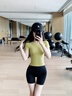 雙秀一體織瑜伽服短袖女2025新款絕美上衣專(zhuān)業(yè)普拉提訓練運動(dòng)健身套裝 西柚粉短袖 S 80-100斤 曬單實(shí)拍圖