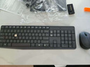 羅技（Logitech）MK235 鍵鼠套裝 無線鍵鼠套裝 辦公鍵鼠套裝  防潑濺防指紋 全尺寸 帶無線2.4G接收器 黑 曬單實拍圖