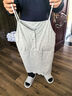 米度麗月子服夏季孕婦哺乳睡衣薄款產(chǎn)后帶胸墊喂奶家居服三件套秋裝 花灰色-帶胸墊 XL（建議130-160斤左右） 曬單實拍圖