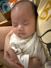 貝瑞加（Babyprints）嬰兒半背衣2件裝長袖純棉寶寶上衣護肚和尚服家居內(nèi)衣 小熊貓咪52 曬單實拍圖