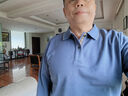 羅蒙含桑蠶絲T恤男2025秋冬新款中青年P(guān)OLO領(lǐng)純色打底t恤衫 7T129515牛仔藍 【長袖款】 XL (180)  (建議150-165斤) 曬單實拍圖