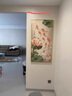 如衍九魚(yú)圖玄關(guān)裝飾畫(huà)新中式走廊過(guò)道盡頭掛畫(huà)高檔入戶(hù)正對門(mén)新款壁畫(huà) B-年年有魚(yú) 60*120晶瓷平面-鋁合金邊框 曬單實(shí)拍圖