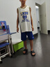 李寧（LI-NING）童裝兒童比賽套裝男小大童籃球背心短褲專業(yè)訓練套裝150YATV137-1 曬單實拍圖