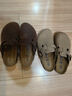 BIRKENSTOCK勃肯德國進(jìn)口男女款涂油皮軟底復古Boston包頭拖鞋 棕色窄版1019484 35 曬單實(shí)拍圖
