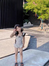 G.DUCKKIDS小黃鴨童裝女童泳衣夏季兒童泳裝女孩子一體裙式海邊沙灘服溫泉服 白色吊帶 90 尺碼建議1~2歲cm 曬單實(shí)拍圖