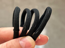 【強(qiáng)拉不斷】高彈力耐用ins馬尾無接縫皮筋扎頭發(fā)簡(jiǎn)約發(fā)圈頭繩 黑色60根 曬單實(shí)拍圖