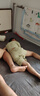 巴厘小豬【斷碼清倉】兒童家居服夏季薄款女童衣服女童短袖套裝男童睡衣 淺豆綠 120 曬單實拍圖