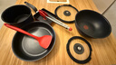 特福（Tefal）鍋具套裝百變鍋鑄鋁可拆卸煎炒鍋六件套午夜郁金香藍(lán)【帶硅膠鏟】 曬單實(shí)拍圖