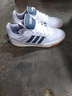 adidas ENTRAP美式校園風(fēng)運(yùn)動(dòng)板鞋少年感復(fù)古籃球鞋男女阿迪達(dá)斯 白色/藍(lán)色   43 曬單實(shí)拍圖