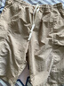Wassup Sohot短褲男夏季冰絲涼感工裝褲男潮流休閑五分褲 卡其色 3XL 曬單實(shí)拍圖