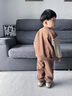 G.DUCKKIDS小黃鴨童裝男童春秋套裝新款兒童衣服男寶寶外套秋裝幼兒女衛(wèi)衣褲 幸運(yùn)小狗卡其色三件套 80 尺碼7-11月(建議寶寶75-85cm)c 曬單實(shí)拍圖