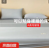 純棉床笠單件全棉床罩床墊保護罩床套罩防塵罩套床單三件套防滑JC (淺灰)【A類(lèi)母嬰級 100%全棉】 135x200cm單床笠【用5-25cm床墊 曬單實(shí)拍圖