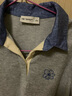 初語(yǔ)綠絨蒿刺繡珠地牛仔POLO領(lǐng)T恤女2025夏季新款休閑撞色上衣 花灰色 M 曬單實(shí)拍圖