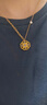 金至尊（3D-GOLD)豐瑞花黃金項鏈古法琺瑯黃金頸鏈金鏈子足金999項鏈七夕禮物計價(jià) 總重10.47克（金重10.35克） 曬單實(shí)拍圖