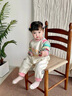 班喜迪嬰兒衣服秋裝嬰幼兒連體衣洋氣女寶寶衛(wèi)衣爬服春秋季超萌外出哈衣 米色 90cm 曬單實(shí)拍圖