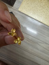 周六福三葉花黃金耳釘女足金耳飾七夕禮物計(jì)價(jià)A0914954 一對(duì) 約1.75g 曬單實(shí)拍圖