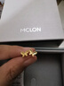 曼卡龍黃金耳釘足金小蝴蝶耳環(huán)女款一對簡(jiǎn)約日常小巧爆閃七夕情人節禮物 曬單實(shí)拍圖
