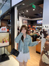 矜持范外套女2025秋毛邊寬松牛仔短外套女百搭牛仔衣港風(fēng)外套上衣 藍(lán)色 M 100-120斤 曬單實(shí)拍圖