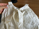 Olrain歐芮兒法式刺繡掛脖連衣裙女夏季度假吊帶蛋糕裙長裙 杏色 XL 曬單實拍圖