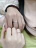 唯一（Winy）999純銀情侶戒指對戒一對實用求婚戒指男士女款生日禮物首飾 曬單實拍圖