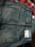 森馬（Semir）牛仔褲女抓毛長(zhǎng)褲舒適復(fù)古風(fēng)2024冬季潮流寬松錐形褲顯瘦 牛仔藍(lán)灰88401 M 160/66A 曬單實(shí)拍圖